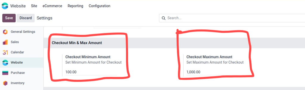 [irfanodoo_portal_pk_website_checkout_amount] Website Minimum & Maximum Checkout Amount (15.0)